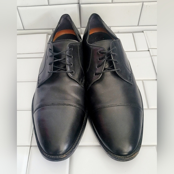 Cole Haan C11630 Lenox Hill Cap Mens Black Leather Oxford Dress Shoe Size 11